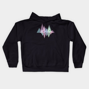 Abstract Mountains Triangles Pastels | Geometry Kids Hoodie